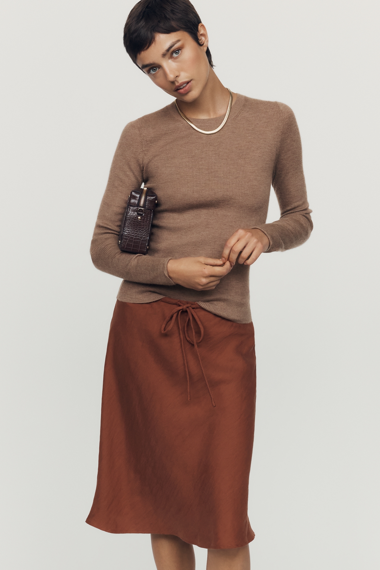 Maeve Classic Midi Skirt