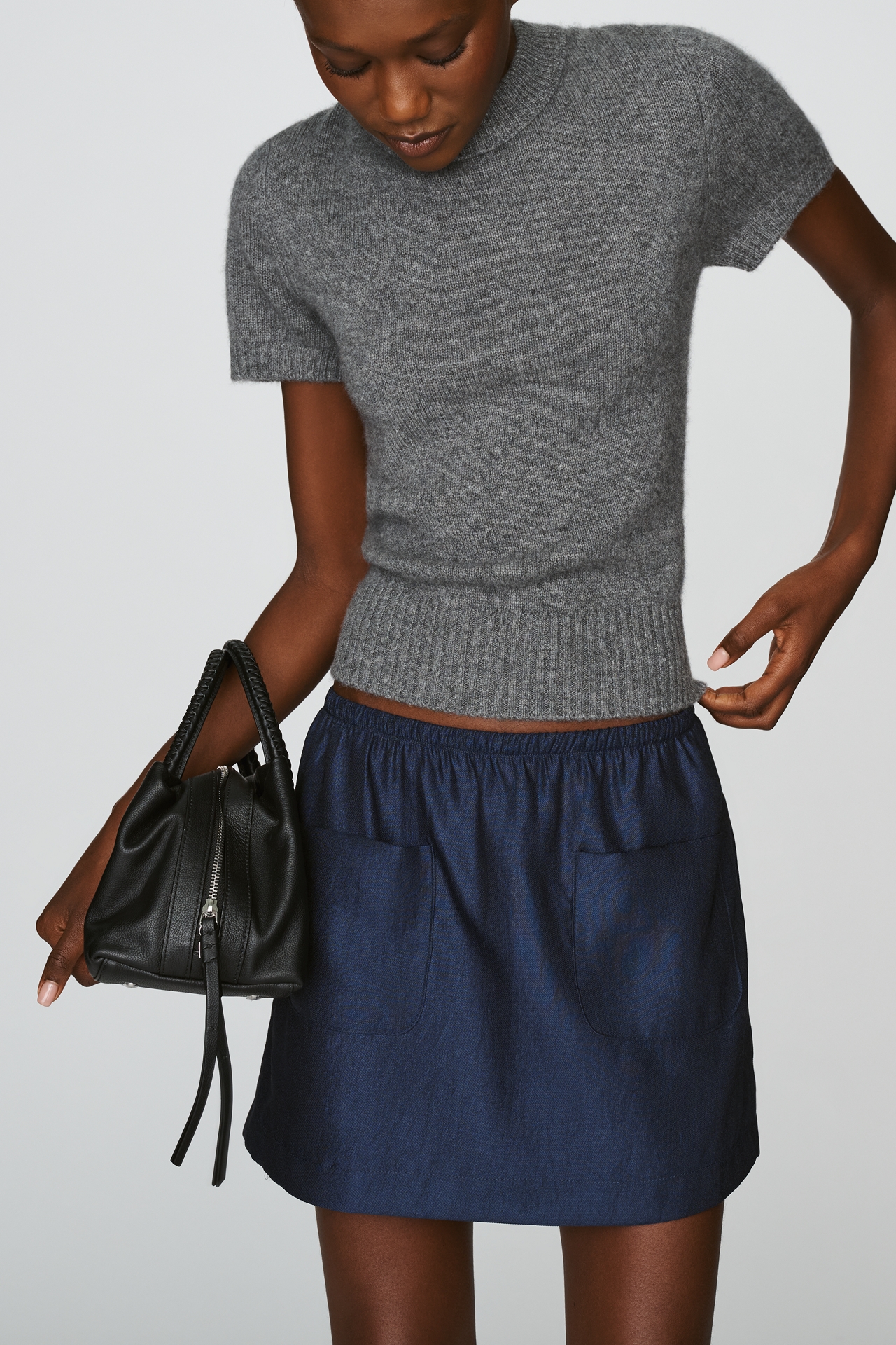 Maeve Pull-On Mini Skirt