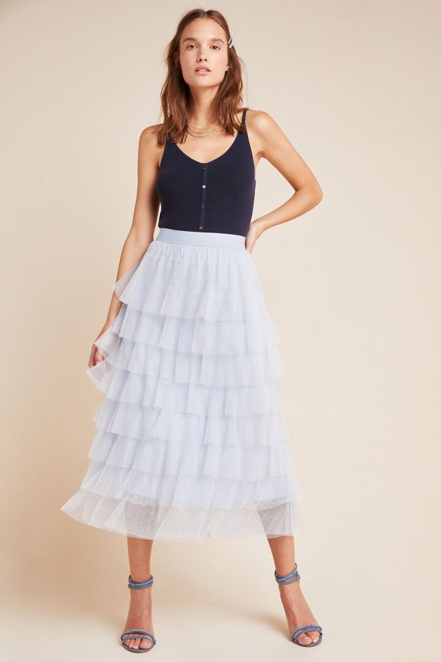 Ashley tulle midi on sale skirt