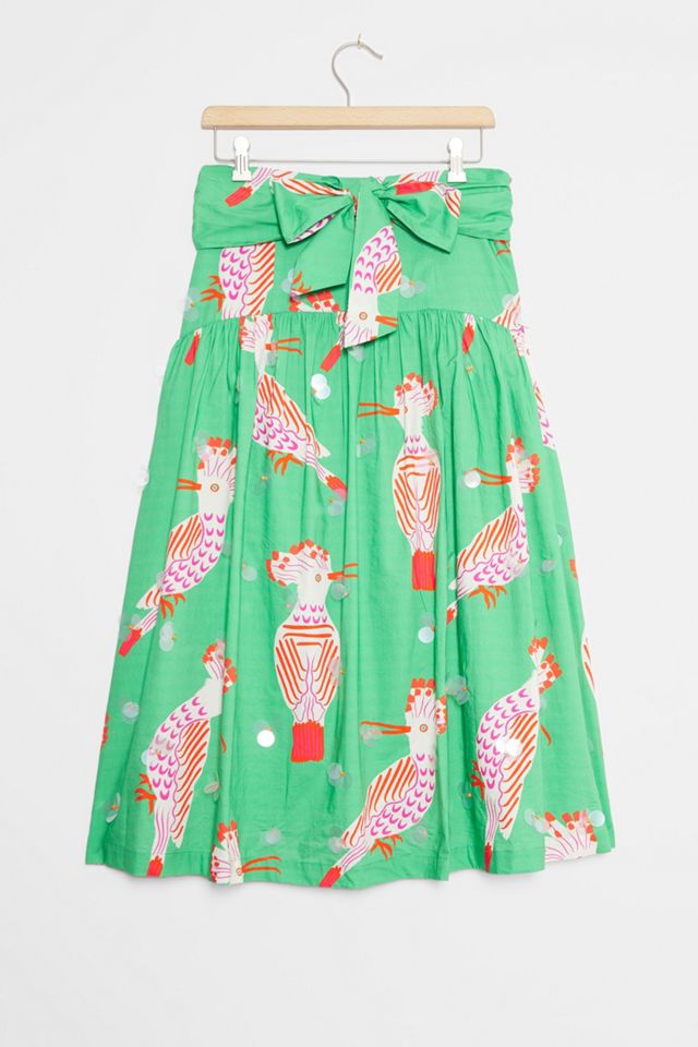 Camilla Perkins Birdie Midi Skirt | Anthropologie