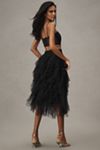 The Chéri Ruffled Tulle Midi Skirt by Anthropologie
