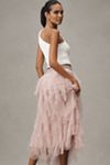The Chéri Ruffled Tulle Midi Skirt by Anthropologie