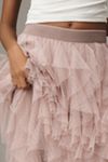 The Chéri Ruffled Tulle Midi Skirt by Anthropologie