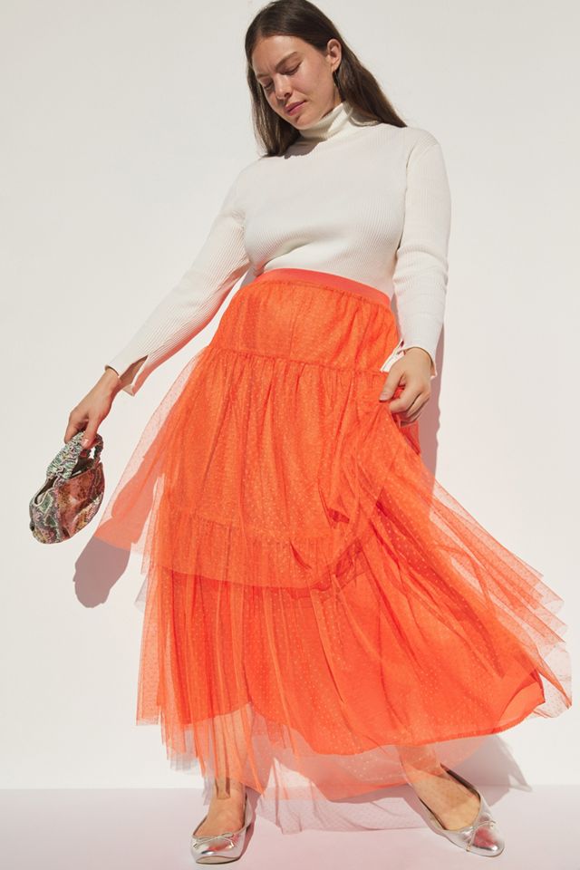 Evelyn Tulle Midi Skirt #3