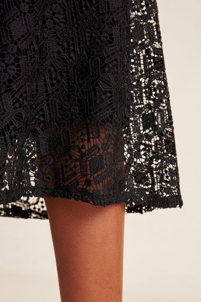 Maeve Viviette Flounced Lace Midi Skirt #2