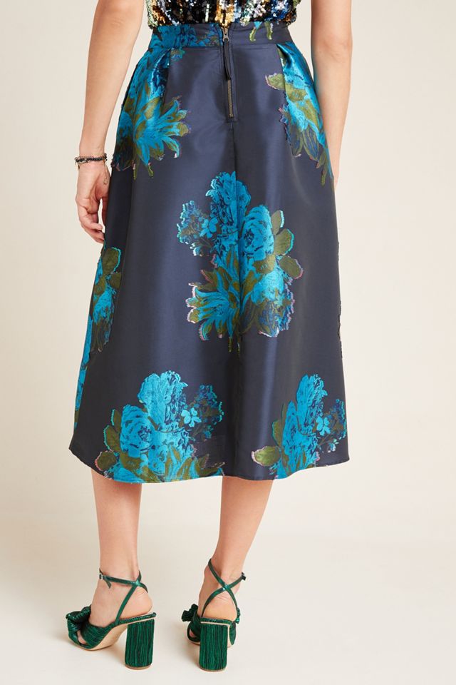 Maeve Ronette Jacquard Midi Skirt #1