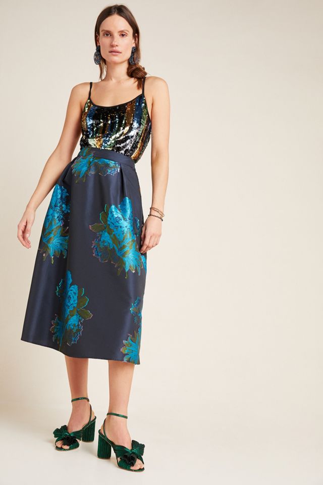 Maeve Ronette Jacquard Midi Skirt #2