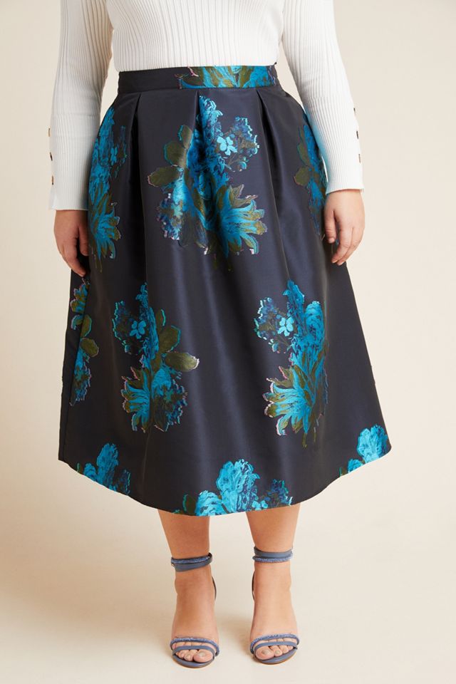 Maeve Ronette Jacquard Midi Skirt #6