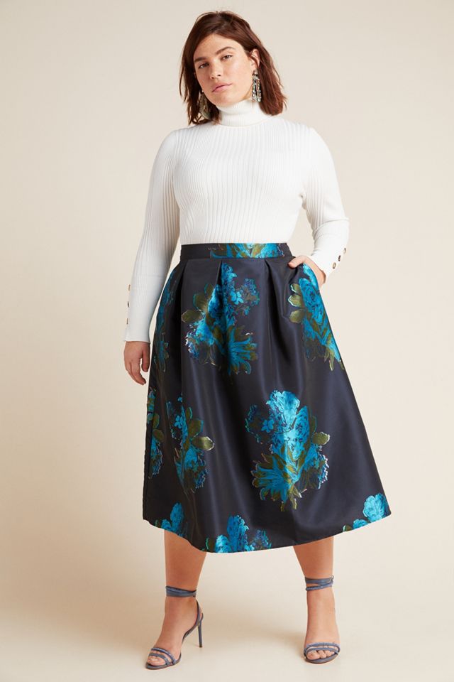 Maeve Ronette Jacquard Midi Skirt #4
