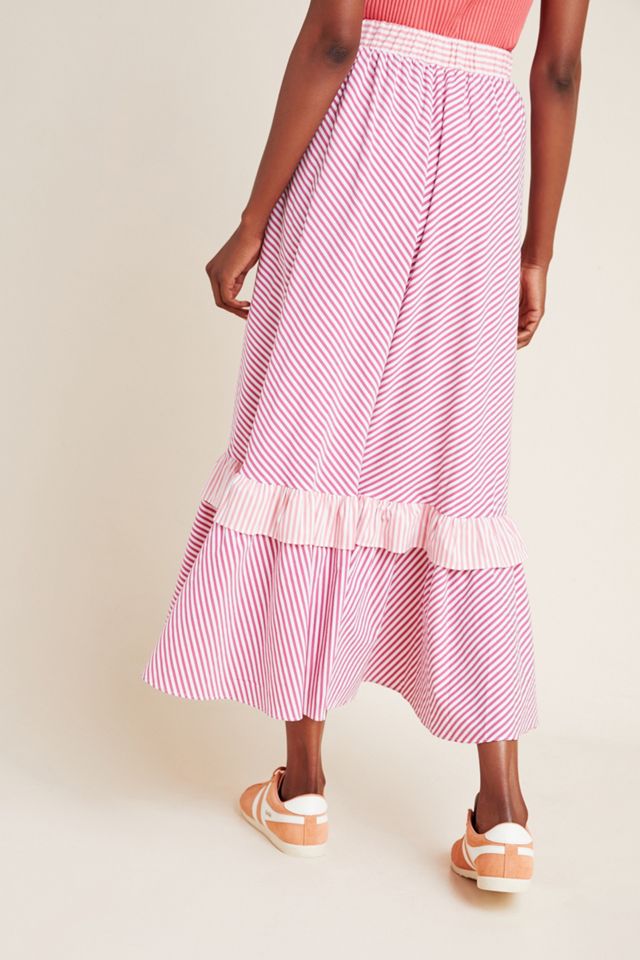 Maeve Penny Ruffled Midi Skirt #4