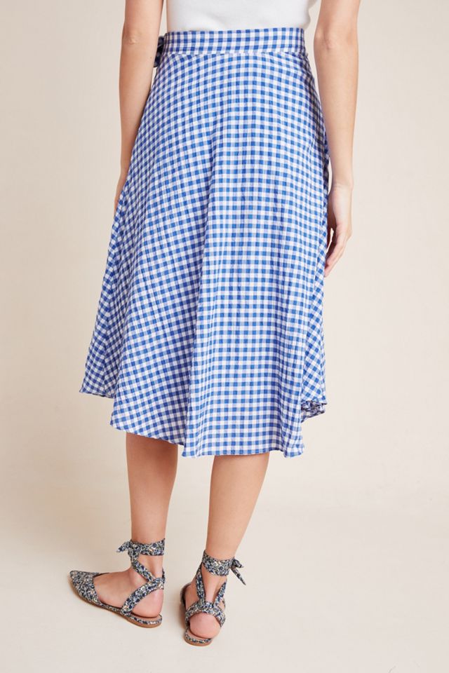 Maeve Glenna Gingham Midi Skirt #4