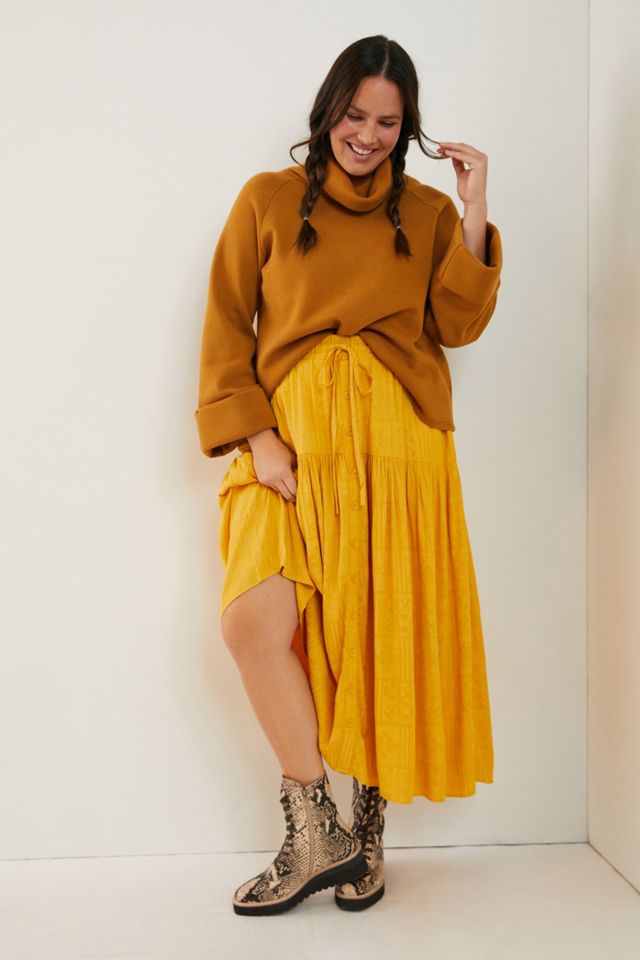 Maeve Carnacion Textured Maxi Skirt #8