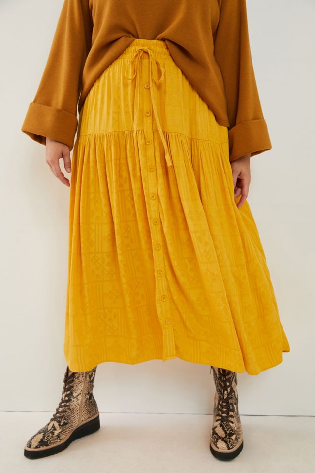 Maeve Carnacion Textured Maxi Skirt #9