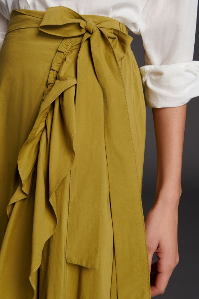 Maeve Constance Ruffled Maxi Skirt #4