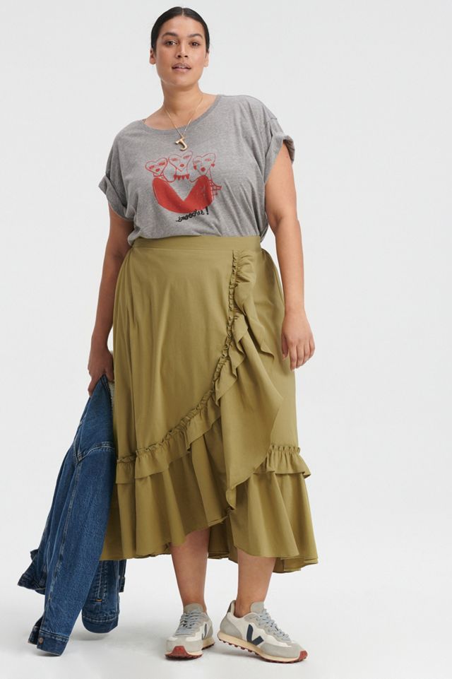 Maeve Constance Ruffled Maxi Skirt #7