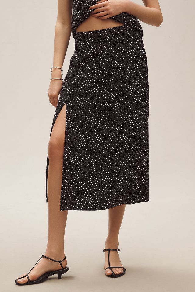 The Lille Side-Slit Midi Skirt by Maeve #1
