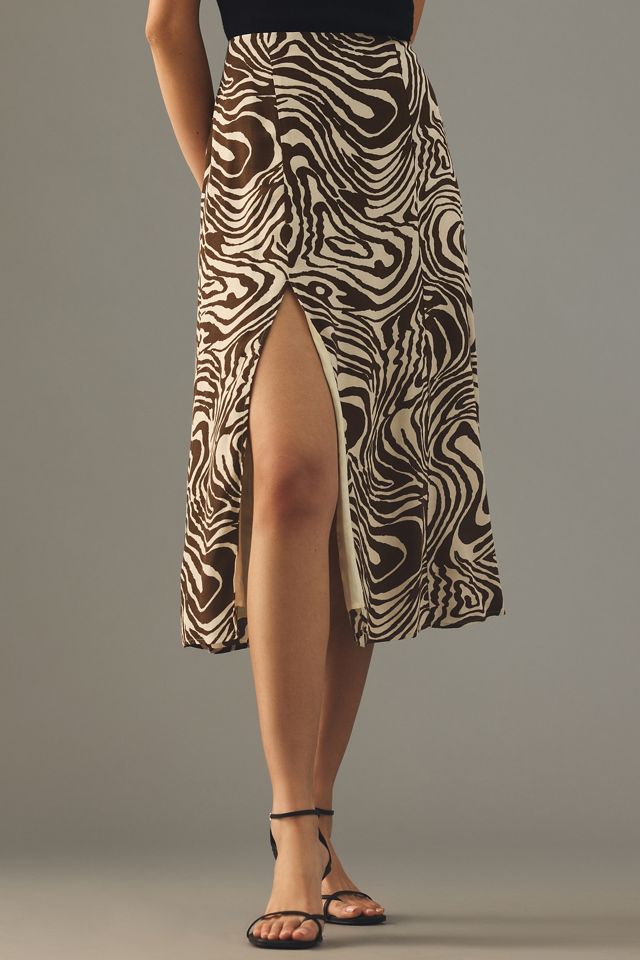 The Lille Side-Slit Midi Skirt by Maeve #1