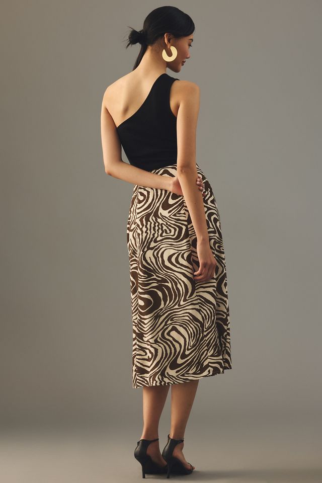 The Lille Side-Slit Midi Skirt by Maeve #2