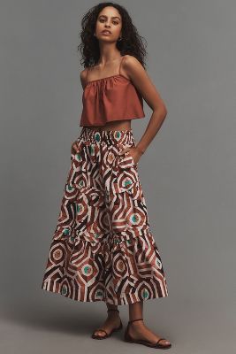 Shop The Somerset Collection By Anthropologie The Somerset Maxi Skirt In Multicolor