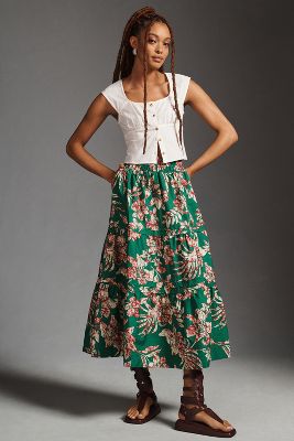The Somerset Collection By Anthropologie The Somerset Maxi Skirt In Assorted