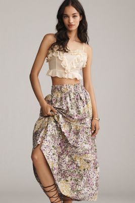 Faithfull Blooming Wrap Skirt | Anthropologie