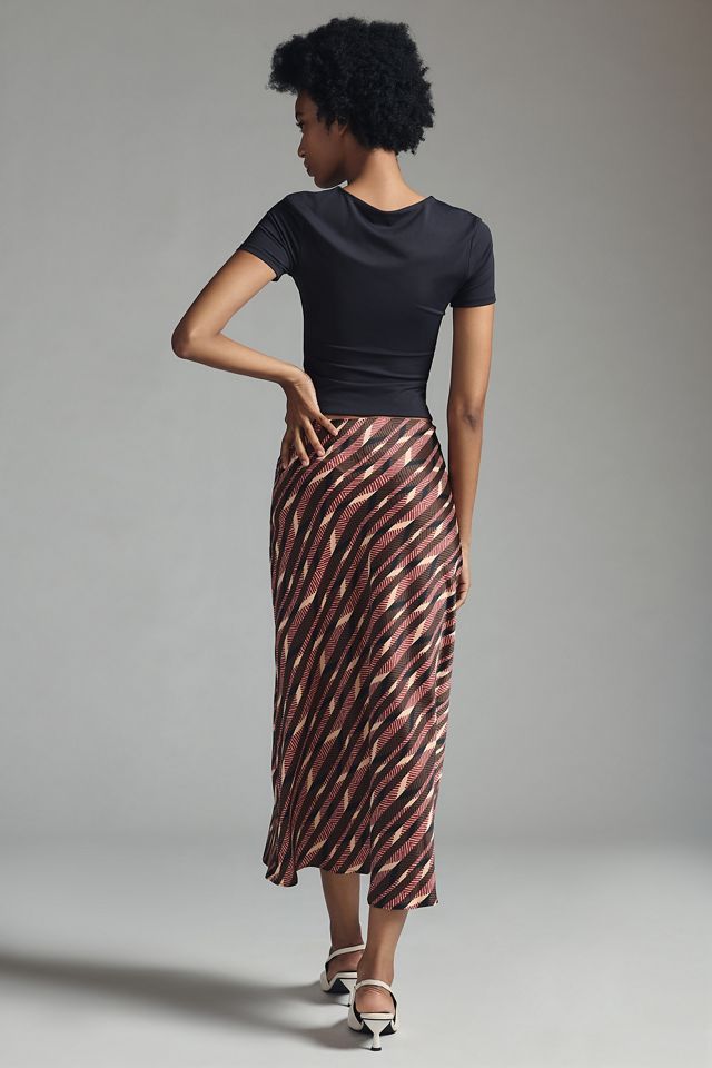 By Anthropologie Satin Slip Skirt #2