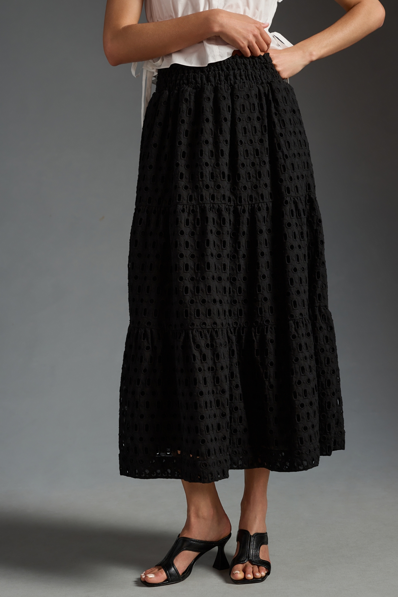 The Somerset Maxi Skirt: Eyelet Edition