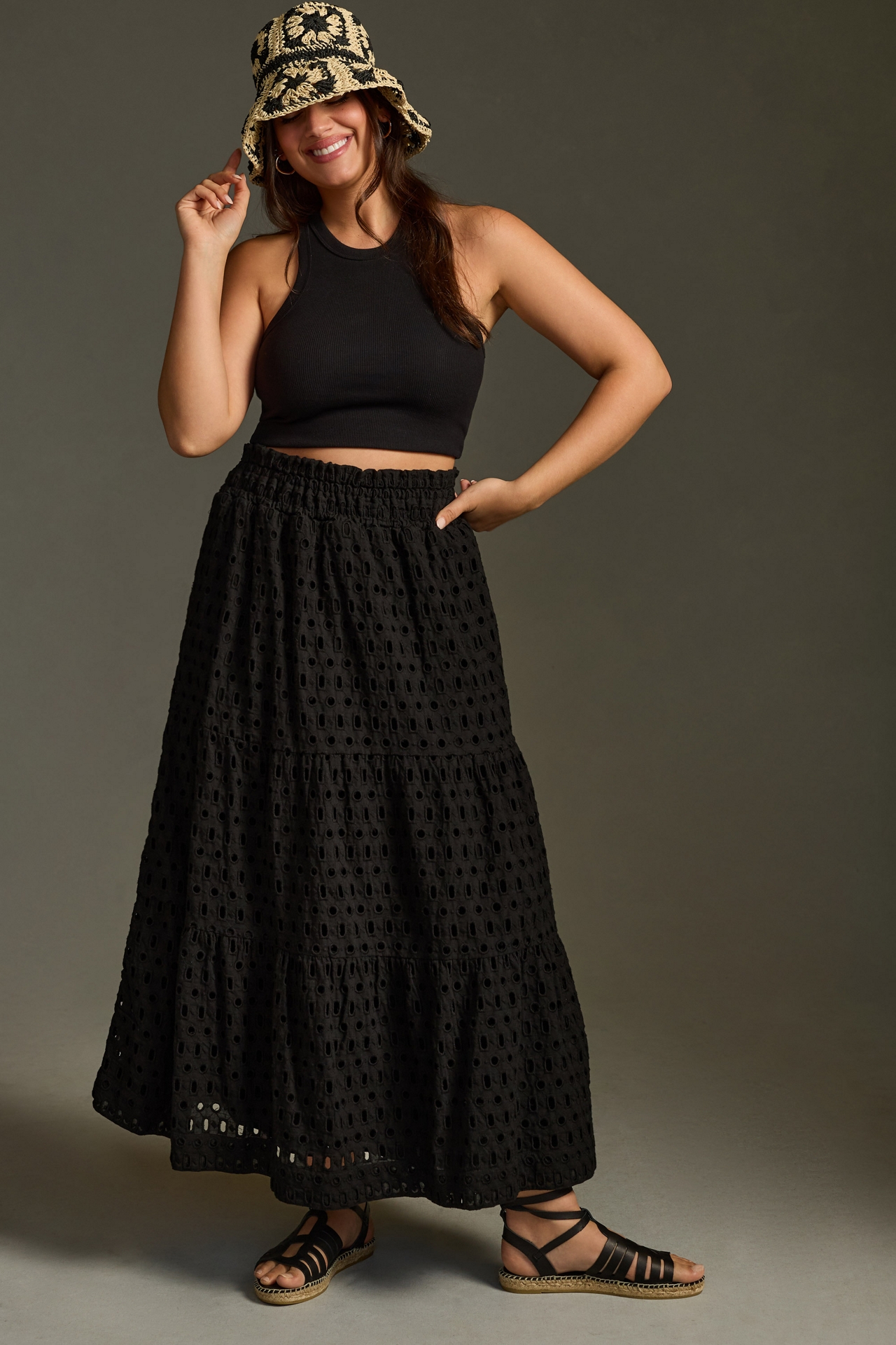 The Somerset Maxi Skirt: Eyelet Edition