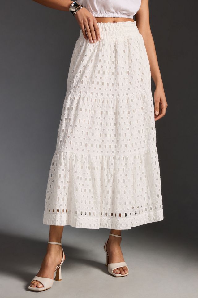 Somerset Eyelet Maxi Skirt #1