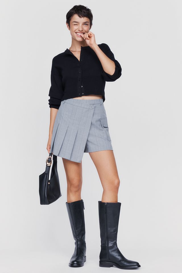 By Anthropologie Pleated Wrap Skort #2