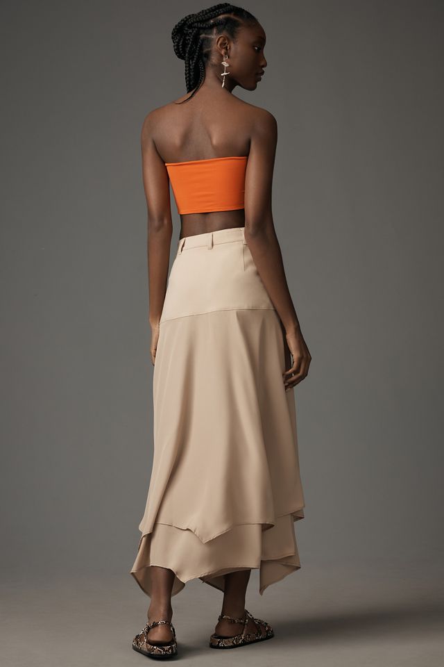 By Anthropologie Asymmetrical Trouser Skirt #2