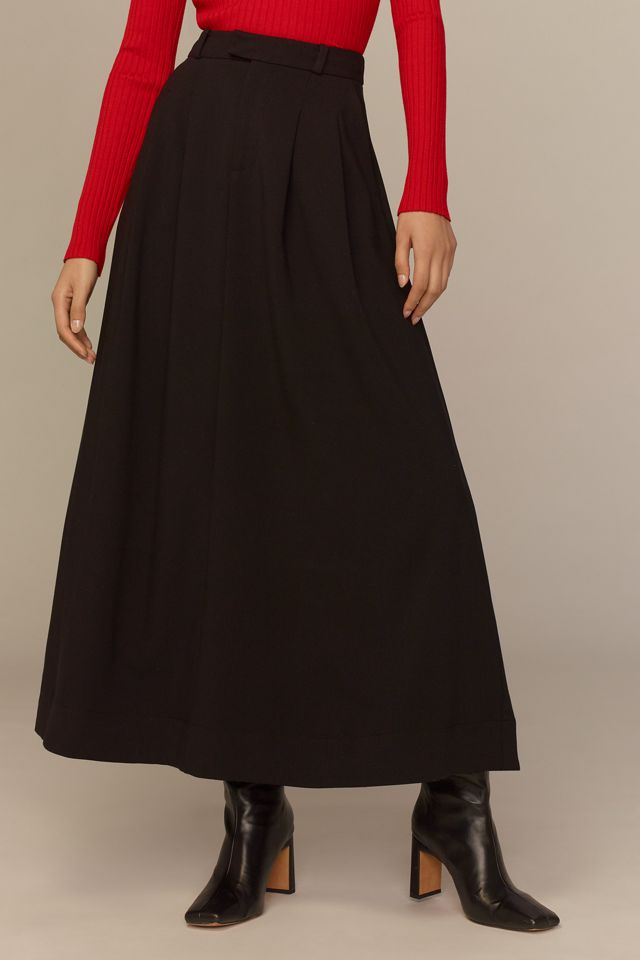 The Avery Pleated Maxi Skirt by Maeve #1