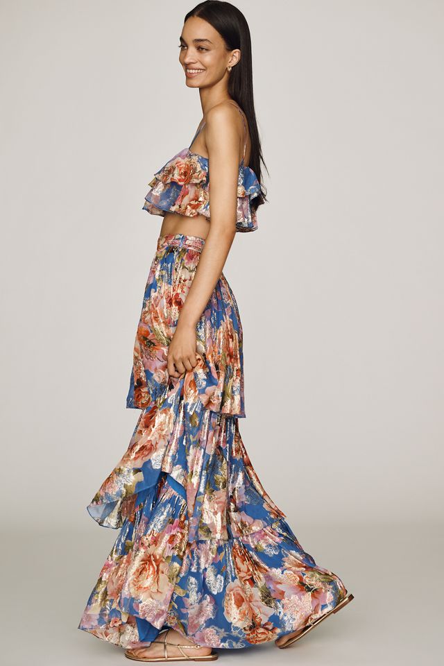 Hermant & Nandita Tiered Maxi Skirt #1
