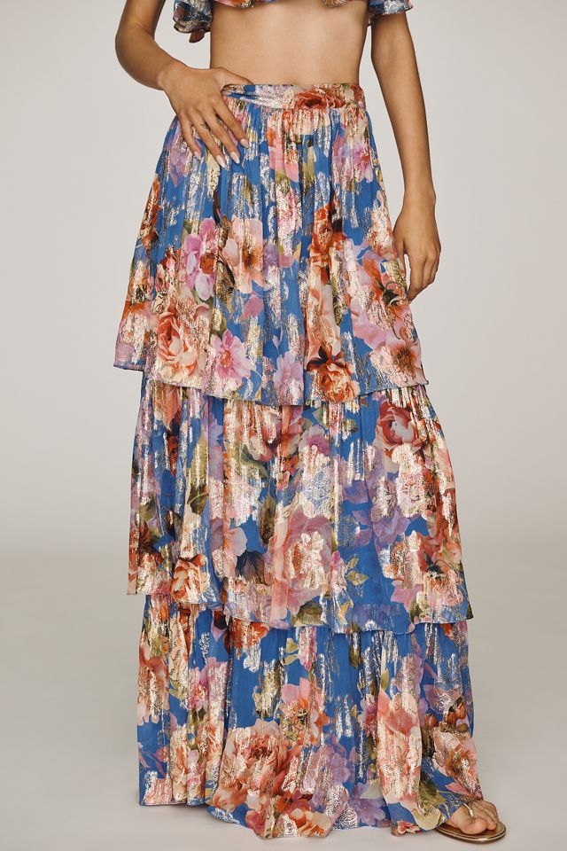 Hermant & Nandita Tiered Maxi Skirt #2