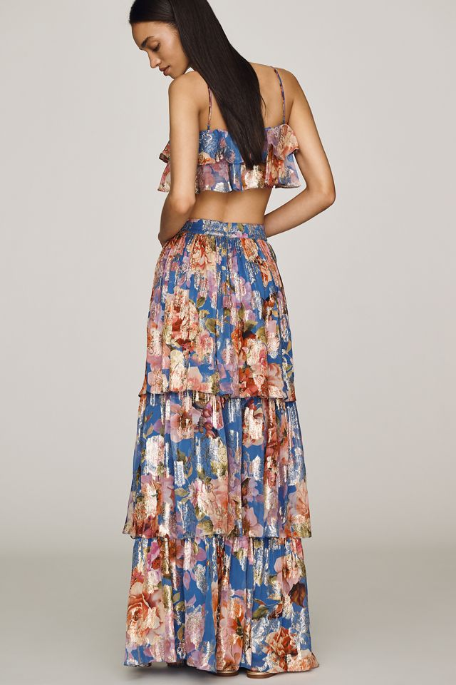 Hermant & Nandita Tiered Maxi Skirt #3