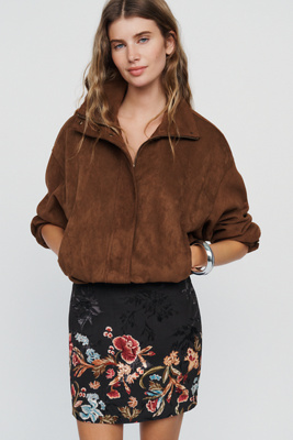 Hemant & Nandita Floral Mini Skirt by Anthropologie