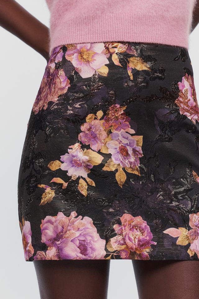 Hemant & Nandita Floral Mini Skirt  #1