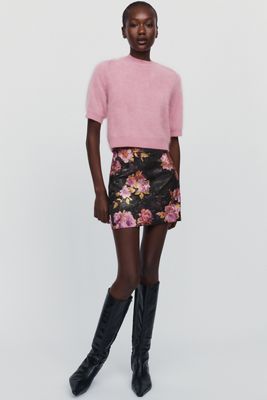 Hemant & Nandita Floral Mini Skirt 