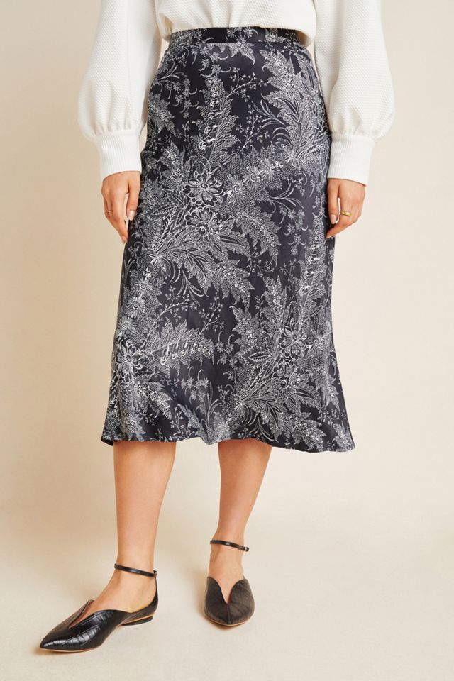 Bias Satin Midi Skirt #2
