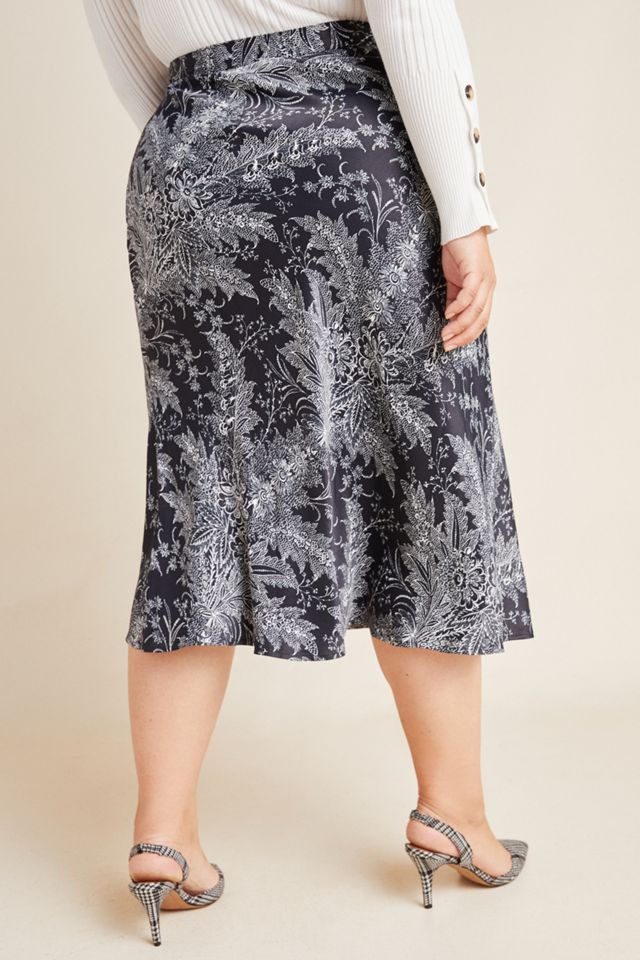 Bias Satin Midi Skirt #5