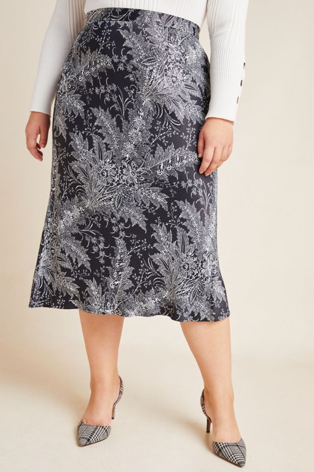 Bias Satin Midi Skirt #7