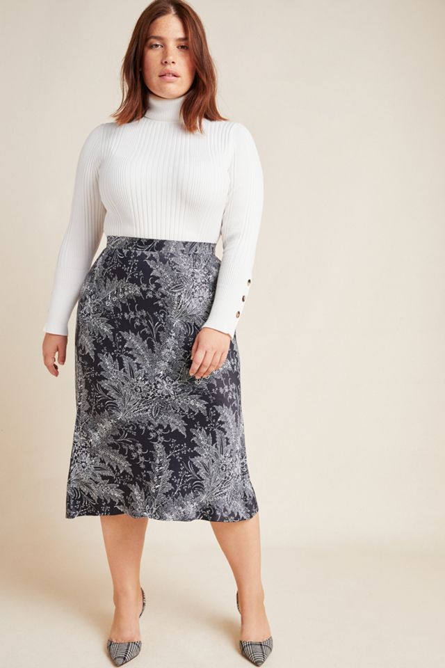 Bias Satin Midi Skirt #4