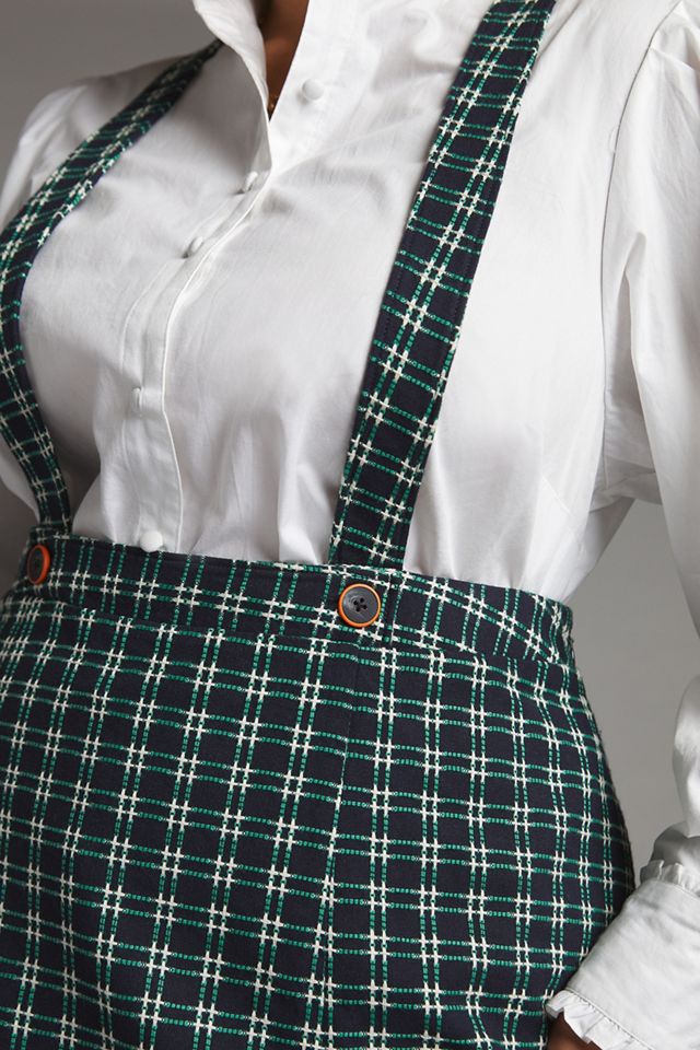Maeve Plaid Pinafore Skirt #7