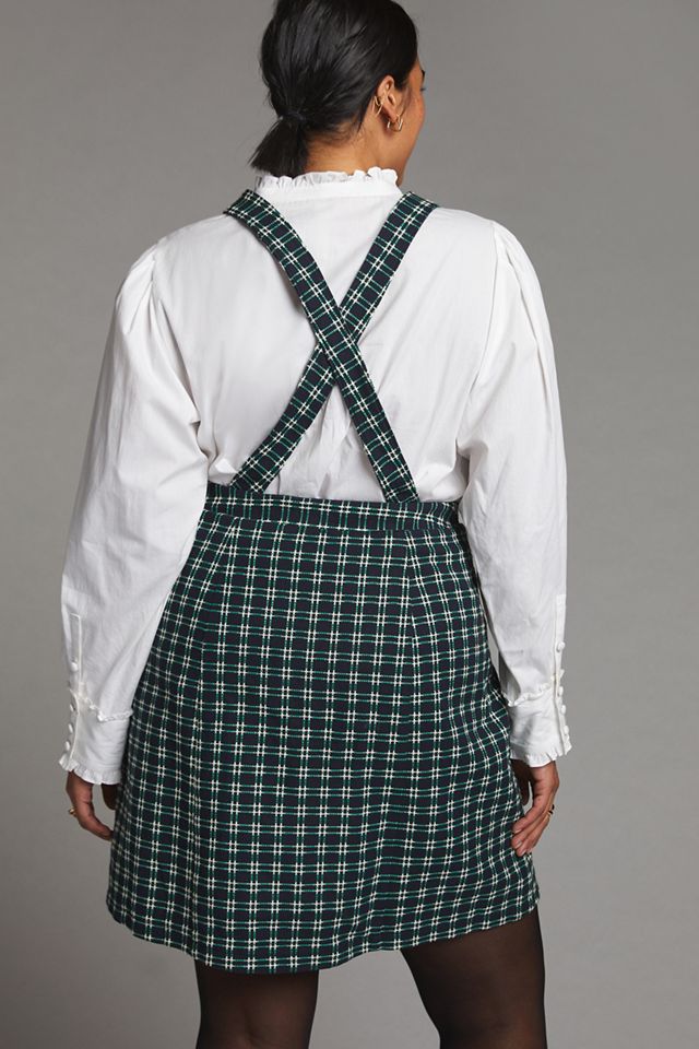 Maeve Plaid Pinafore Skirt #8