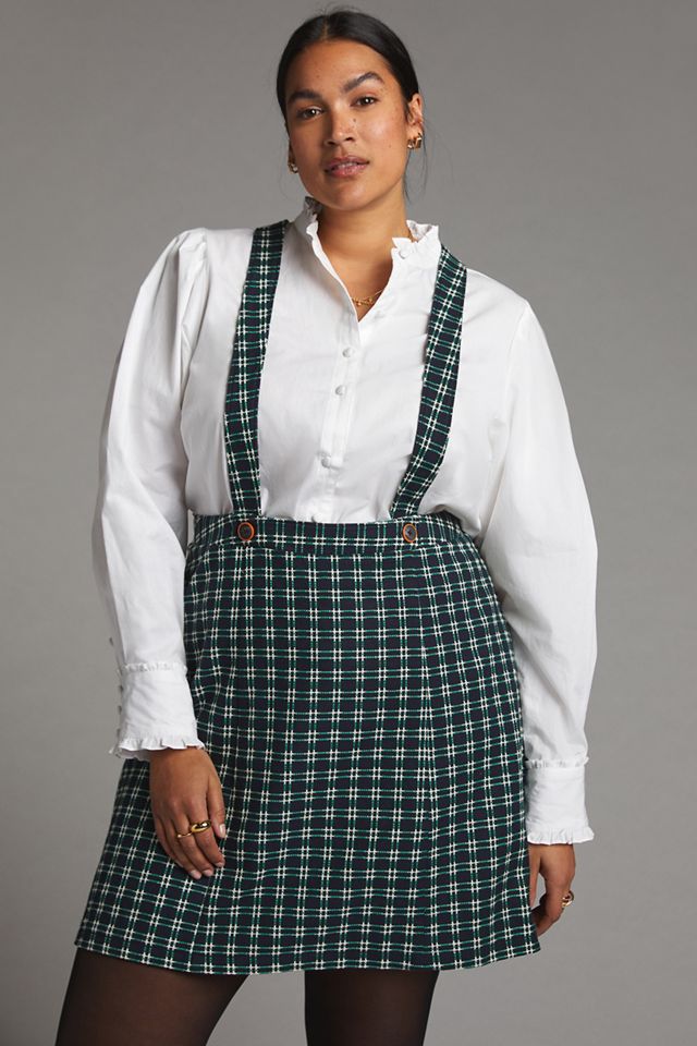 Maeve Plaid Pinafore Skirt #9