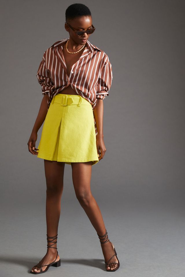Maeve Belted Mini Skirt #3