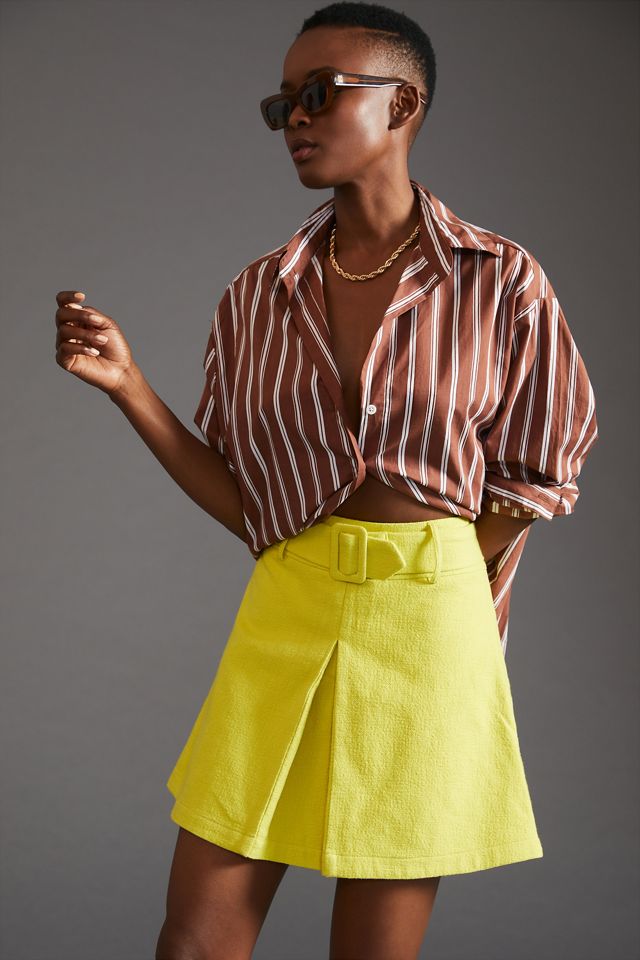 Maeve Belted Mini Skirt