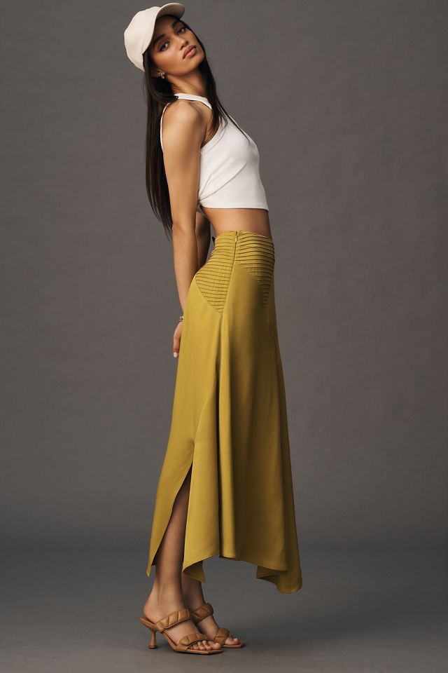 By Anthropologie Seamed Bias-Cut Slip Skirt #2