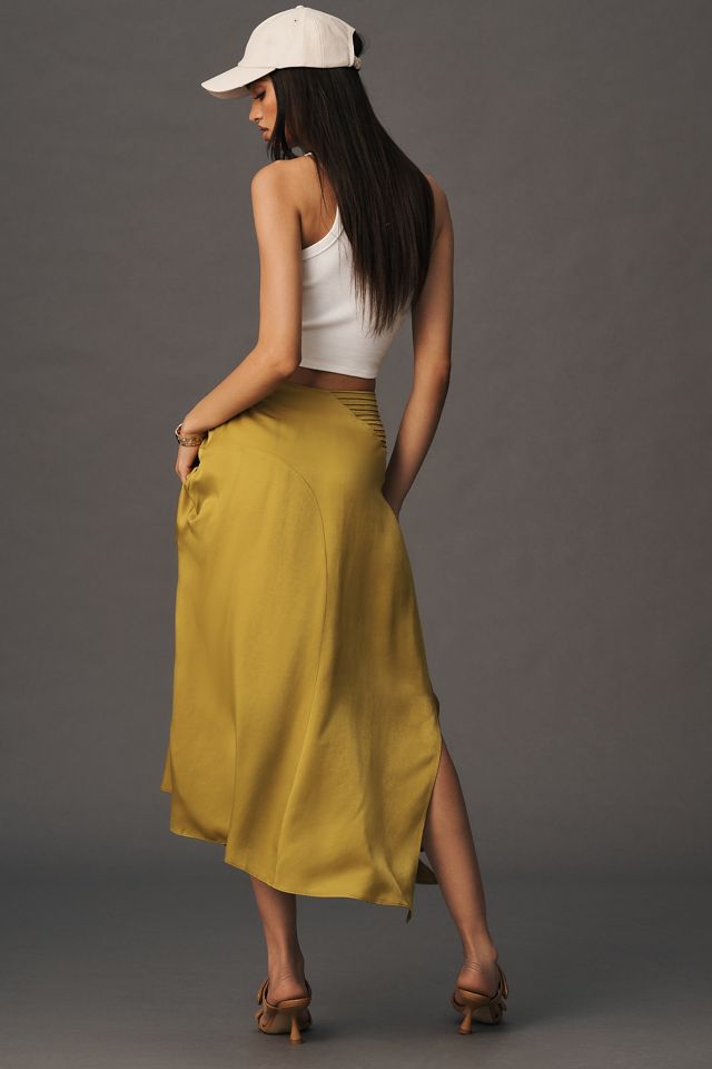 By Anthropologie Seamed Bias-Cut Slip Skirt #4