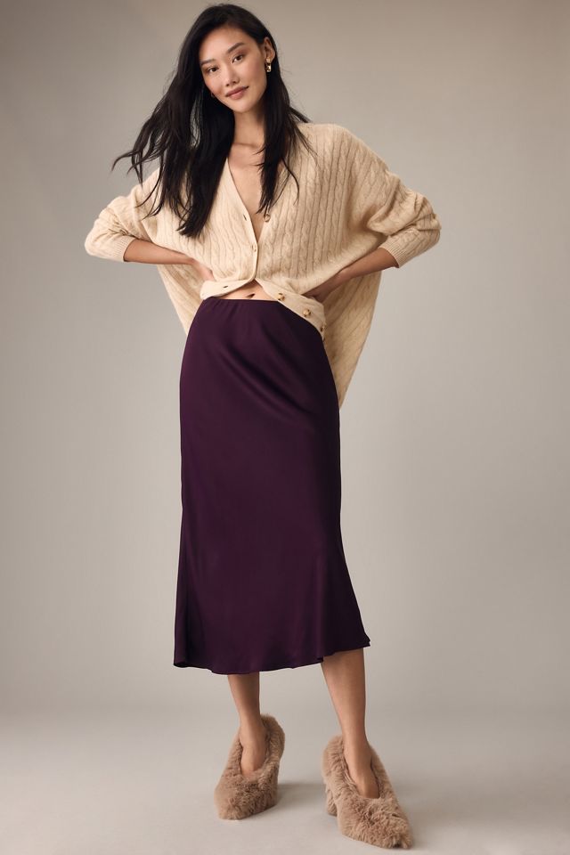 The Tilda Midi Slip Skirt by Anthropologie #3